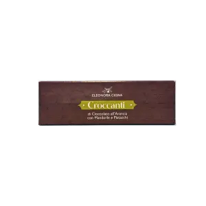 Croccanti di cioccolato all'arancia con mandorle e pistacchi prodotti in Sicilia Eleonora Cigna