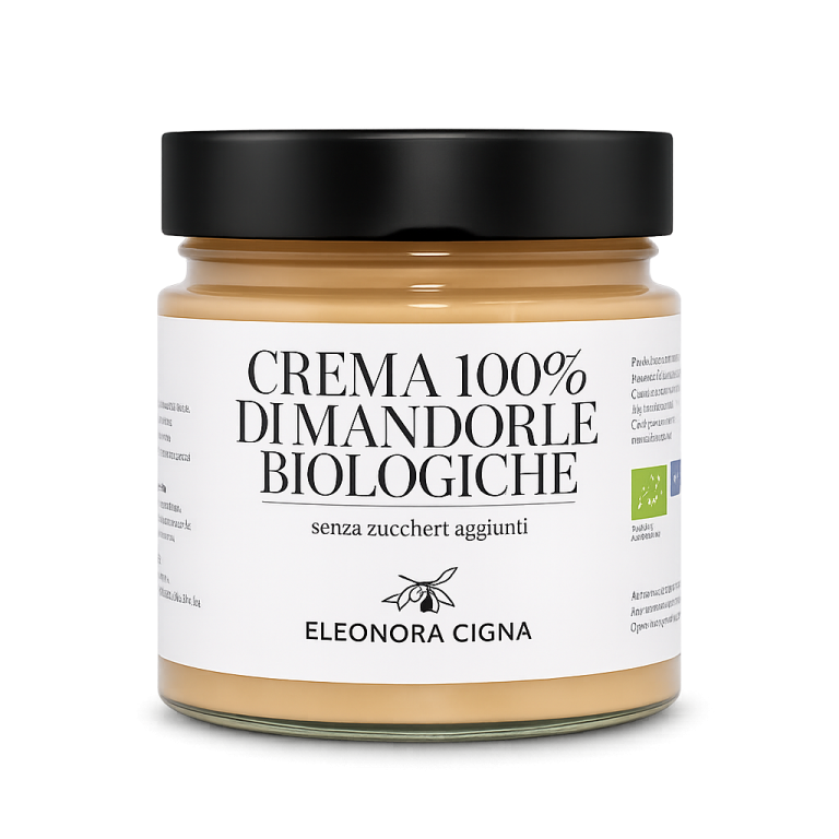 Crema 100% mandorle biologiche Eleonora Cigna